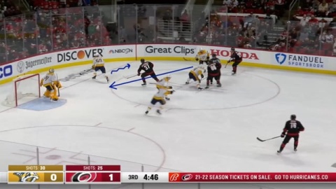 Defensive Zone Faceoff Win - Reverse - by Nashville Predators